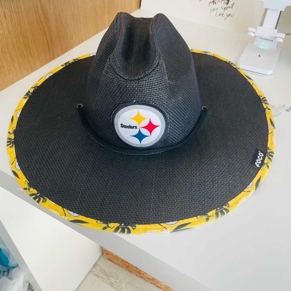 Black and Yellow Steelers Sun Hat